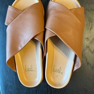 Beek Women's Tan Leather Sandals